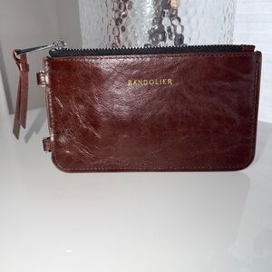 Bandolier Brown Burgandy Leather Pouch